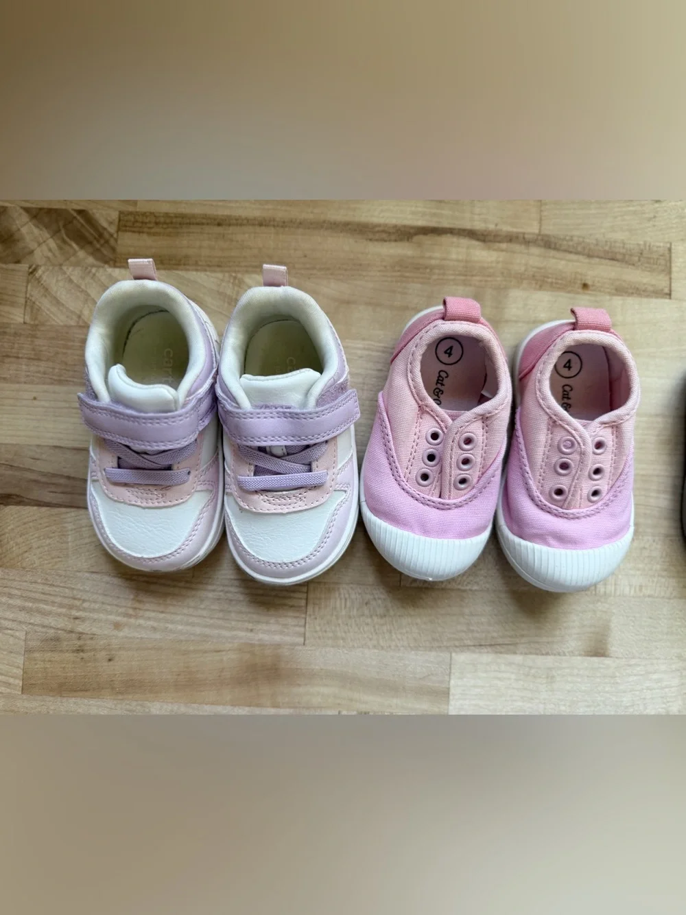 Toddler Girl Sneakers and Sandals - Carters and Cat & Jack - Size 4 - Picture 2 of 4